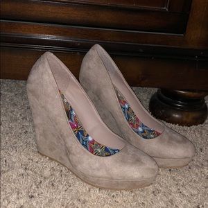 Wedge heels. Brand NEW! Never worn!
